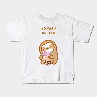 You’re A Cutie Boba Sloth Kids T-Shirt